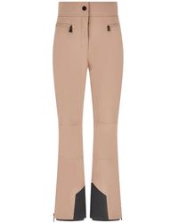 Moncler - Pantalon Évasé À Patch Logo - Lyst