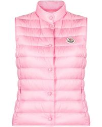Moncler - Logo-patch Quilted Gilet - Lyst