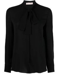 Valentino Garavani - Silk Georgette Blouse - Lyst