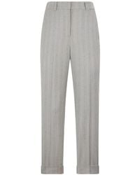 Peserico - Pantalones a rayas diplomáticas - Lyst