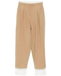 Y's Yohji Yamamoto - Wool Layered Trousers - Lyst