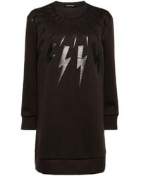 Neil Barrett - Robe imprimée Lightening Bold à coupe courte - Lyst