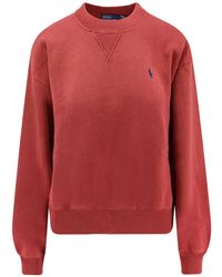 Polo Ralph Lauren - Embroidered-Logo Crew-Neck Sweatshirt - Lyst
