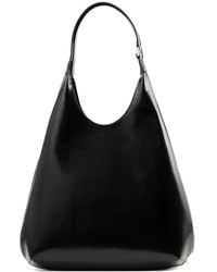 BY FAR - Amber Folio Patent Leather Shoulder Bag - Lyst