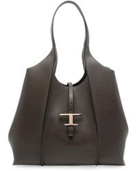 Tod's - T Timeless Medium Leather Tote Bag - Lyst