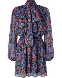Pinko - Robe Mi-Longue À Fleurs - Lyst