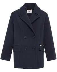 Fracomina - Double-Breasted Coat - Lyst