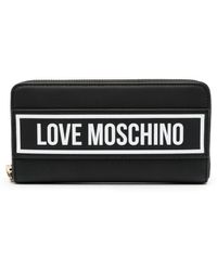 Love Moschino - Logo-print Zip-up Wallet - Lyst