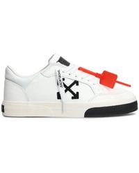 Off-White c/o Virgil Abloh - 'New Low Vulcanized Leather' Sneakers - Lyst