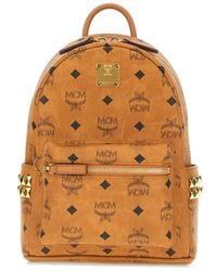 MCM - Monogram-Print Backpack - Lyst