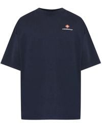 CASABLANCA - Logo-Print Cotton T-Shirt - Lyst