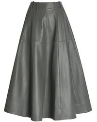 ARMARIUM - Fiamma Panelled A-Line Midi Skirt - Lyst