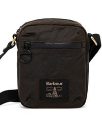 Barbour - Field Waxed Crossbody Bag - Lyst