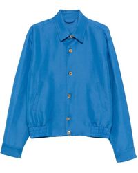 Versace - Logo-Button Blouson Jacket - Lyst