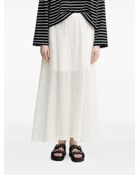 Isabelle Blanche - Elastic-Waist Flared Midi A-Line Skirt - Lyst