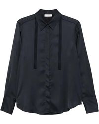 Incotex - Ribbon-Detail Long-Sleeve Shirt - Lyst