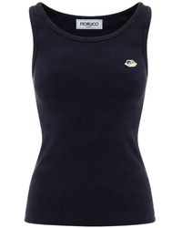 Fiorucci - Angels-Patch Ribbed Tank Top - Lyst