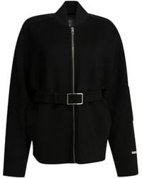Sportmax - Belted Zip-Up Jacket - Lyst