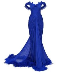 IRIS SERBAN - Eleria Ruched Maxi Gown - Lyst