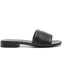 KENZO - Oki Leather Flat Sandals - Lyst