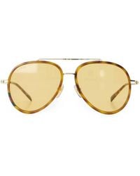 Gucci - Tortoiseshell-Effect Pilot-Frame Sunglasses - Lyst