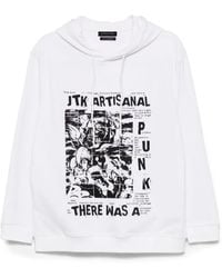 JUNTAE KIM - Felpa Con Cappuccio There Was A Punk - Lyst
