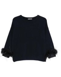 Philo-Sofie Cashmere - Feather-Trim Sweater - Lyst