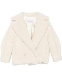 Max Mara - Double-Breasted Faux-Fur Jacket - Lyst