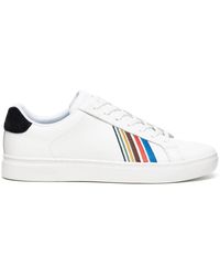 PS by Paul Smith - Rex Embroidered Art Stripe Trainers - Lyst