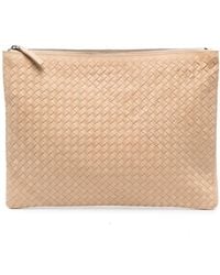 Dragon Diffusion - Woven Leather Clutch Bag - Lyst