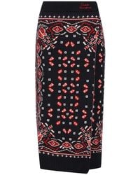 Giada Benincasa - Gonna Soho Bandana-Print Midi Skirt - Lyst
