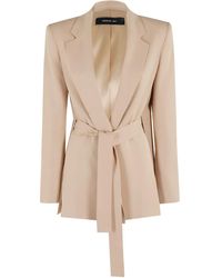 FEDERICA TOSI - Blazer Con Cintura - Lyst