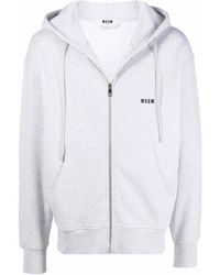 MSGM - Hoodie Mit Kordelzug - Lyst