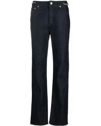 MICHAEL Michael Kors - Jeans Dritti Con Dettaglio Catena - Lyst