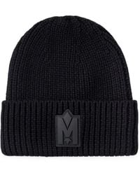 Mackage - Jude-Mz Logo-Patch Beanie Hat - Lyst