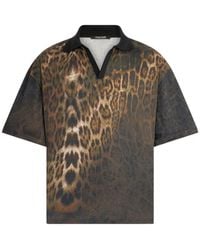 Roberto Cavalli - Polo Imprimé À Manches Courtes - Lyst