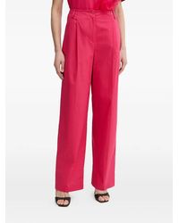 Twinset - Pleated Wide-Leg Trousers - Lyst