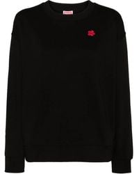 KENZO - Felpa Con Applicazione Boke Flower - Lyst