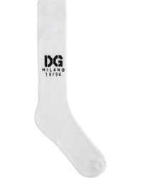 Dolce & Gabbana - Dg-logo Jacquard Socks - Lyst