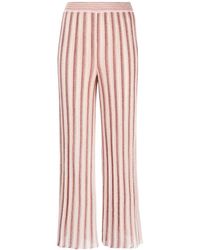 Missoni - Lurex-detailed Fine-knitted straight-legged Trousers - Lyst