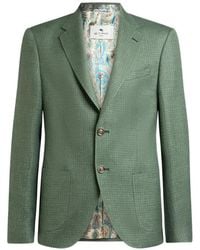 Etro - Single-Breasted Notch-Lapels Blazer - Lyst