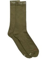 Supreme - Logo-Embroidery Socks (Set Of Four) - Lyst