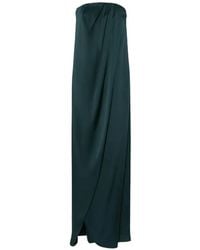 Max Mara - Strapless Draped Maxi Dress - Lyst