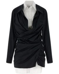 The Attico - Double Layer Asymmetrical Shirt Dress - Lyst