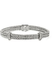 John Hardy - Sterling Icon Link Diamond Bracelet - Lyst