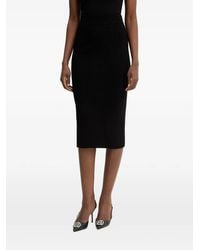 Guess - Terra Ribbed-Knit Rear-Slit Skirt - Lyst