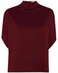 LAPOINTE - Cape-Bluse Aus Satin - Lyst