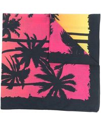 DSquared² - Graphic-Print Cotton Scarf - Lyst