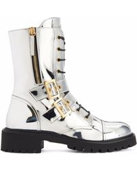 Giuseppe Zanotti - Tifa Metallic Calf-length Boots - Lyst