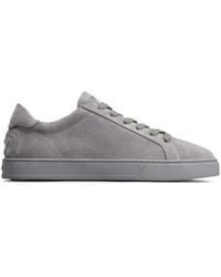 Tod's - Suède Sneakers Met Vlakken - Lyst